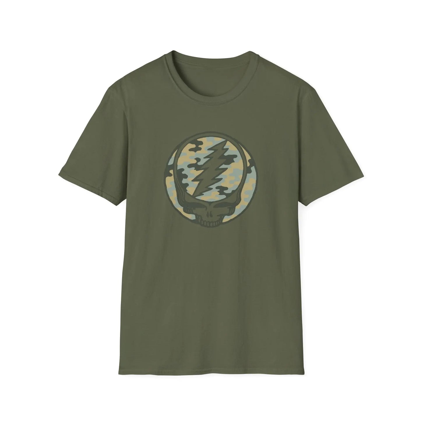 Camo Stealie Color Match Vineyard Collection Grateful Dead T-Shirt