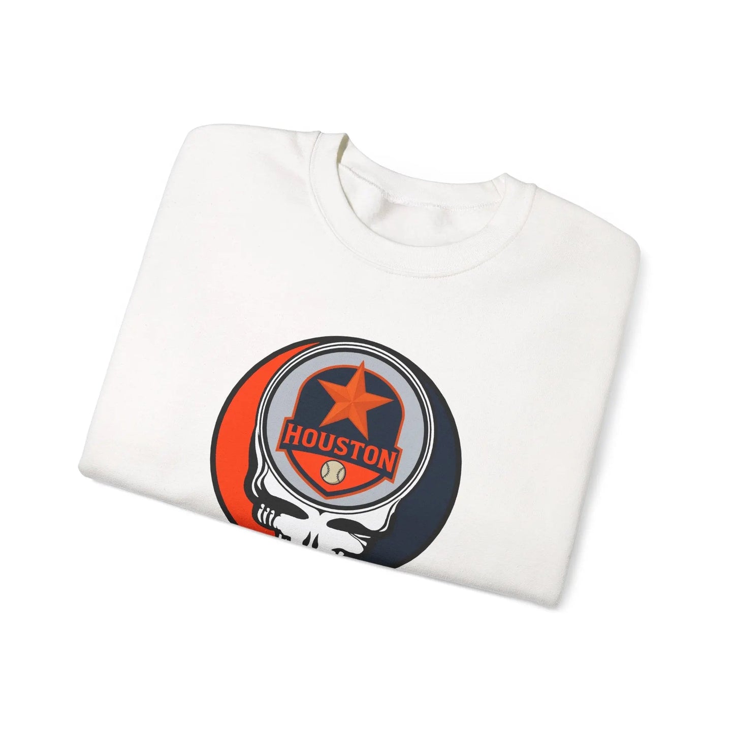 Houston Astros Original Stealie Grateful Dead Crewneck Grateful Dead Sweatshirt