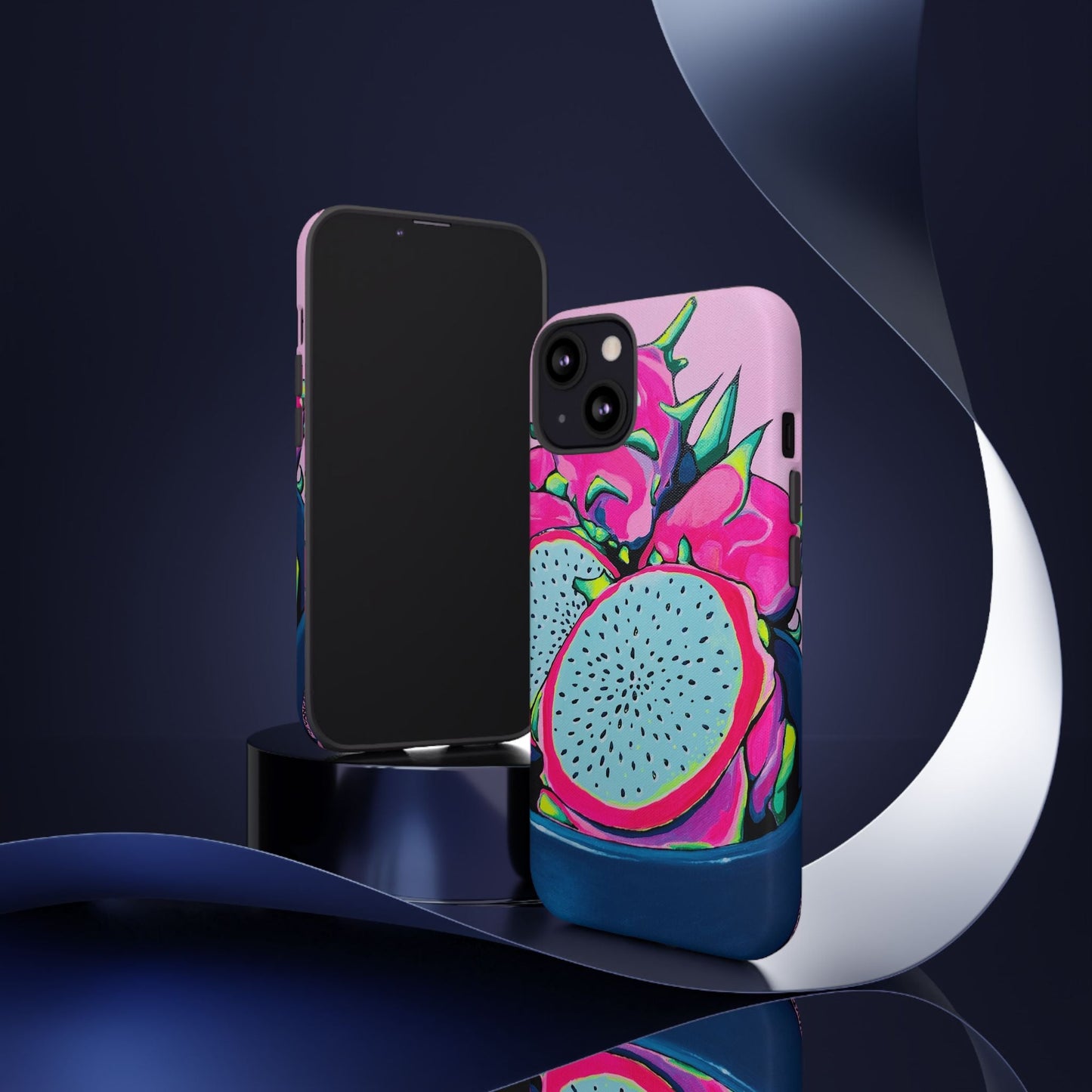 Neon Pink Dragon Fruit Tough Phone Case
