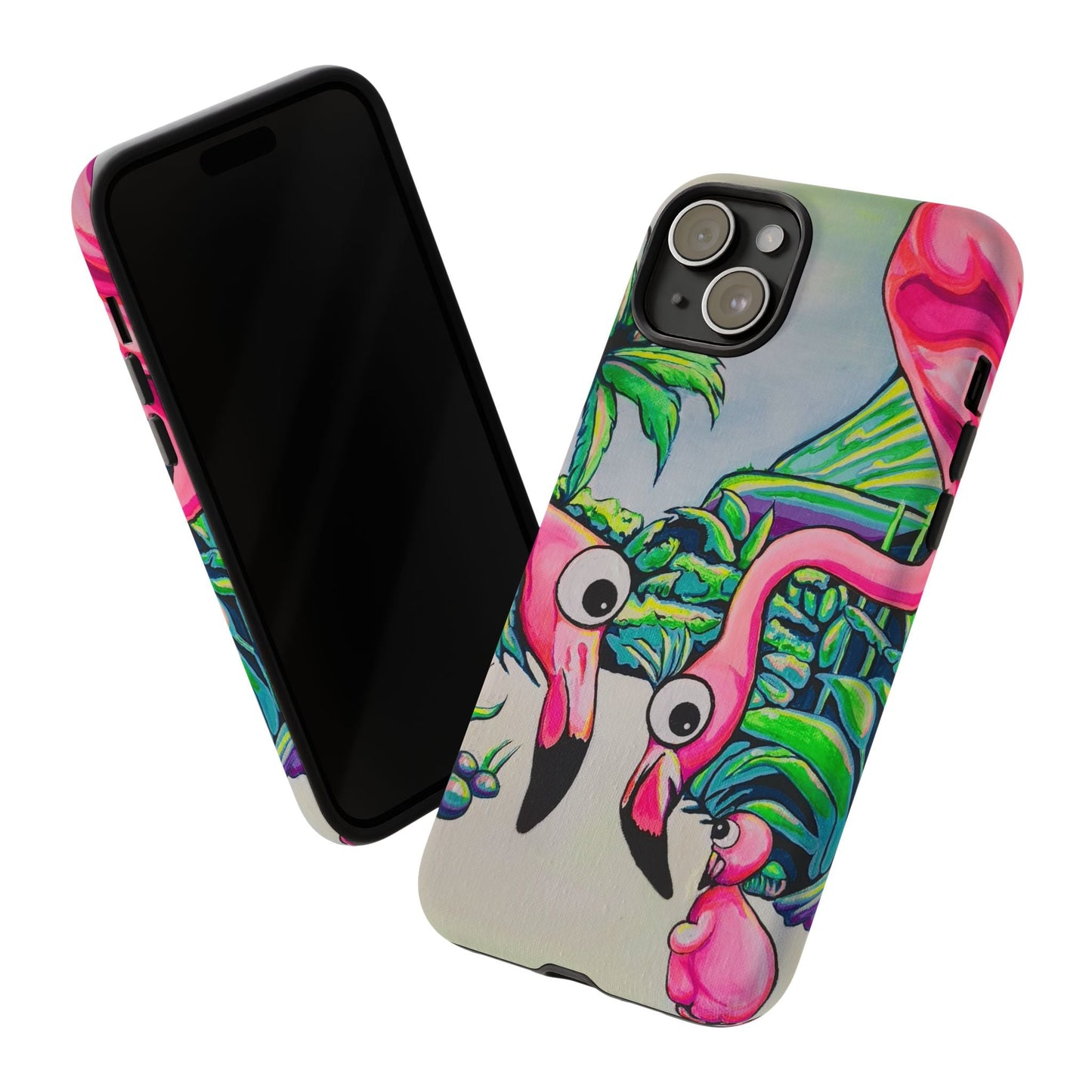Cyclops Flamingo Family Tough Phone Case