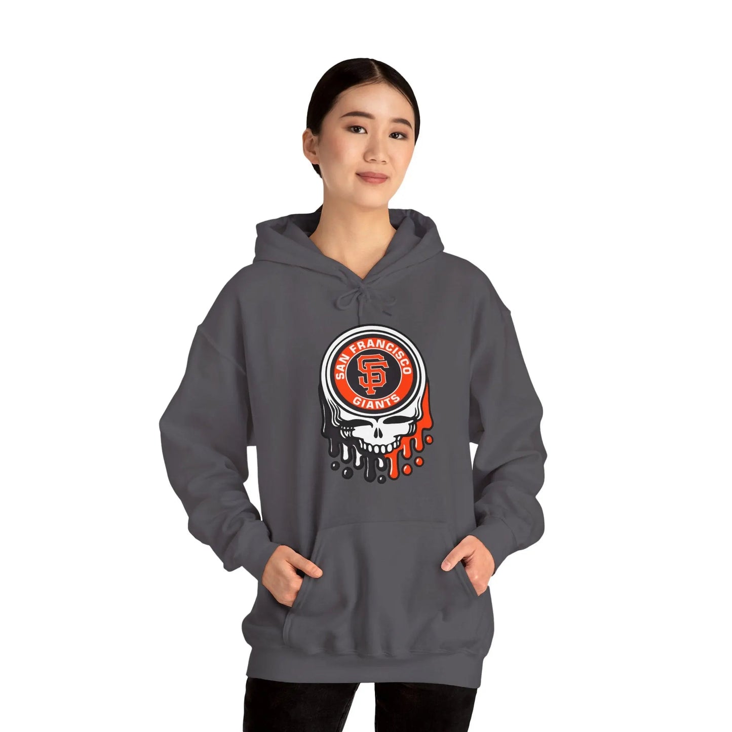 San Francisco Giants Logo Dripping Stealie Grateful Dead Hoodie