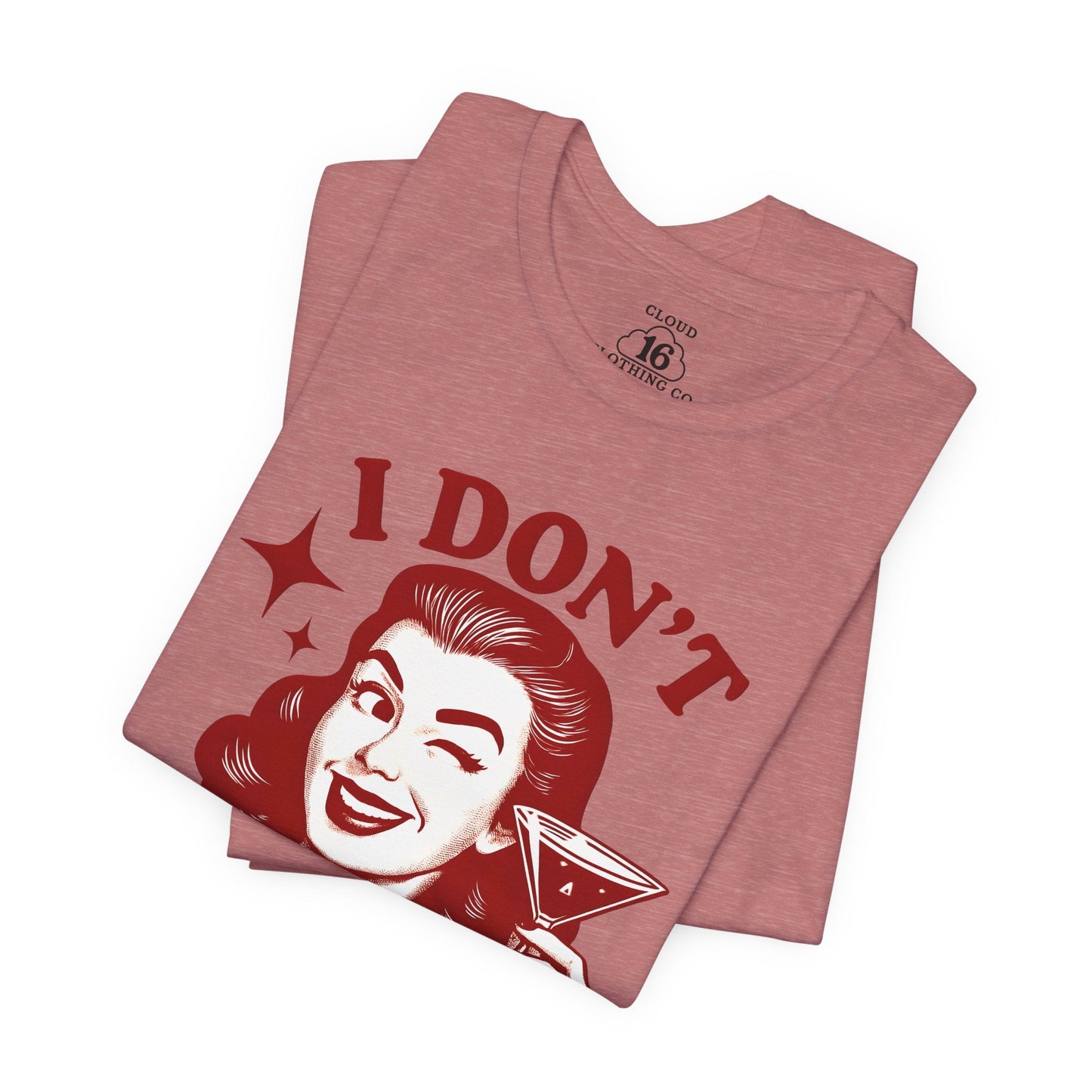 I Don't Care Retro Graphic Tee - Sassy Statement Shirt for Women & Men