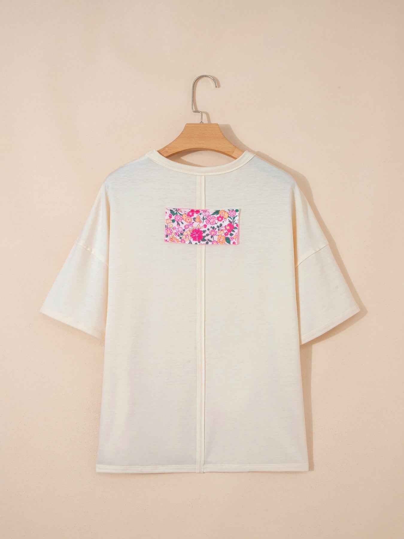 Floral Half Sleeve Oversized Top