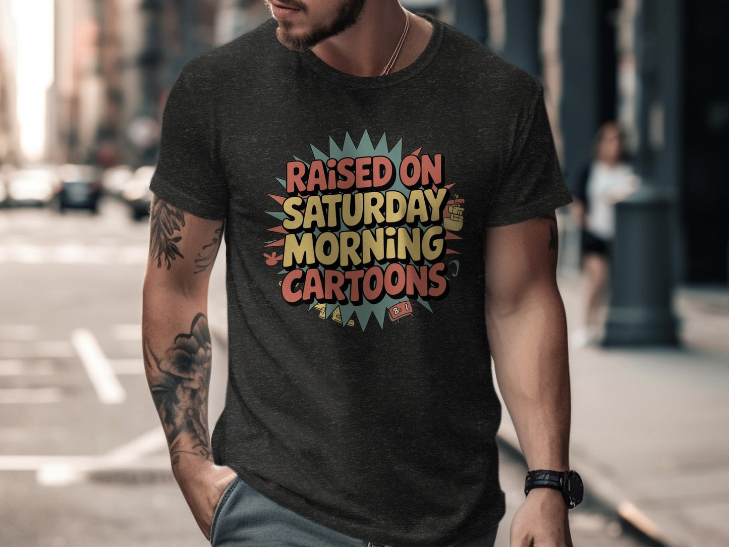 Raised On Saturday Morning Cartoons Funny T-Shirt