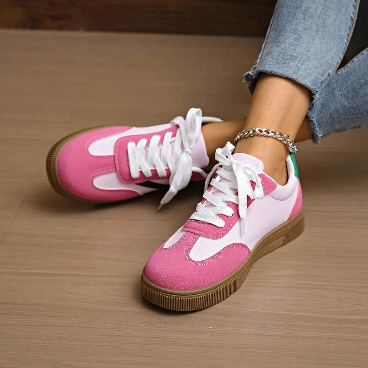 Lace Up Platform Sneakers