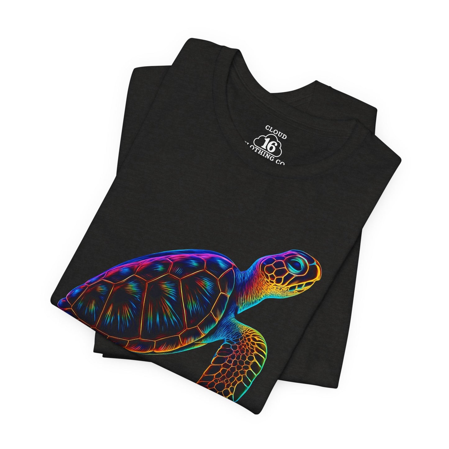 Colorful Turtle T-Shirt - Unisex Ocean Graphic Tee - Eco-Friendly Summer Apparel