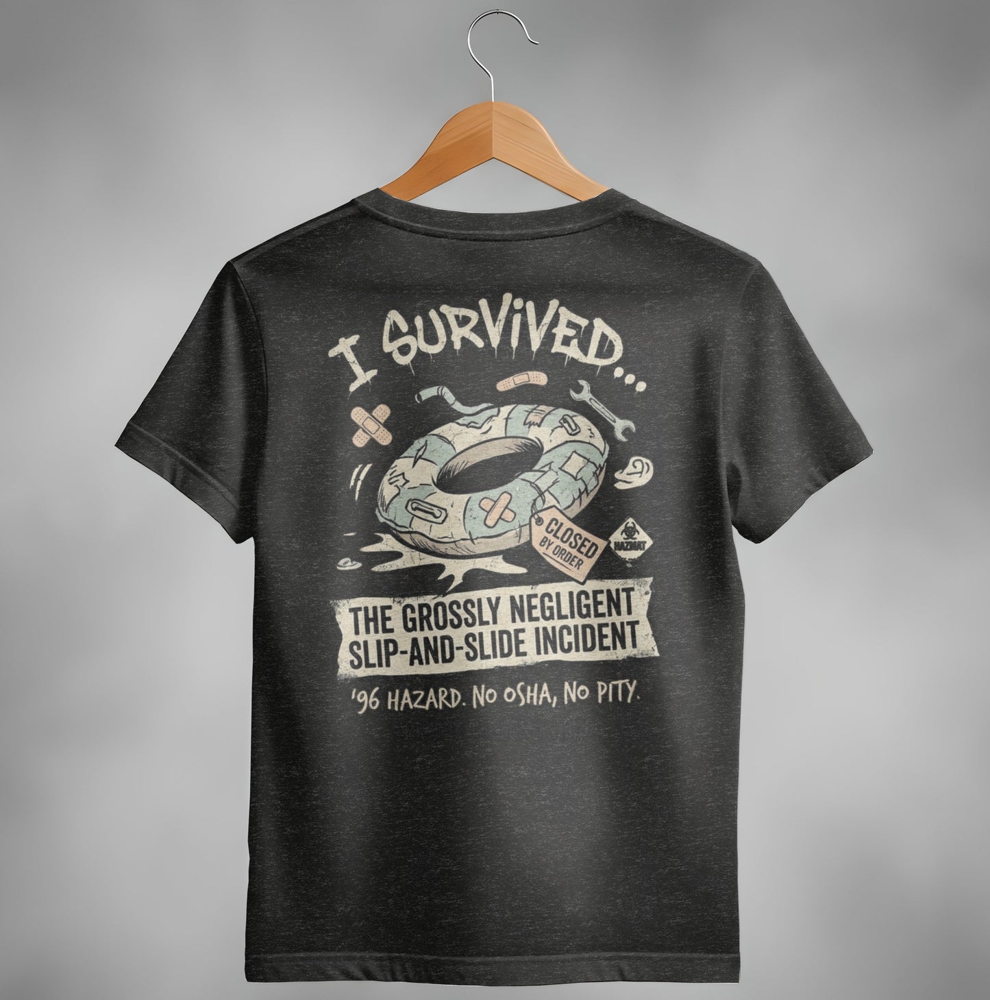 Scrappy Malone's 96 Hazard Survivor Tee - Vintage Bar Style