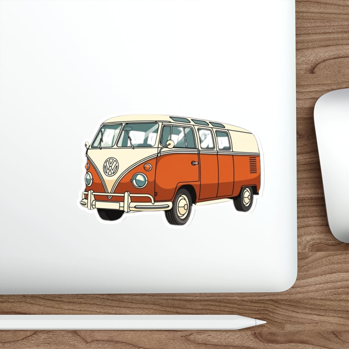 Retro Camper Van Die-Cut Sticker