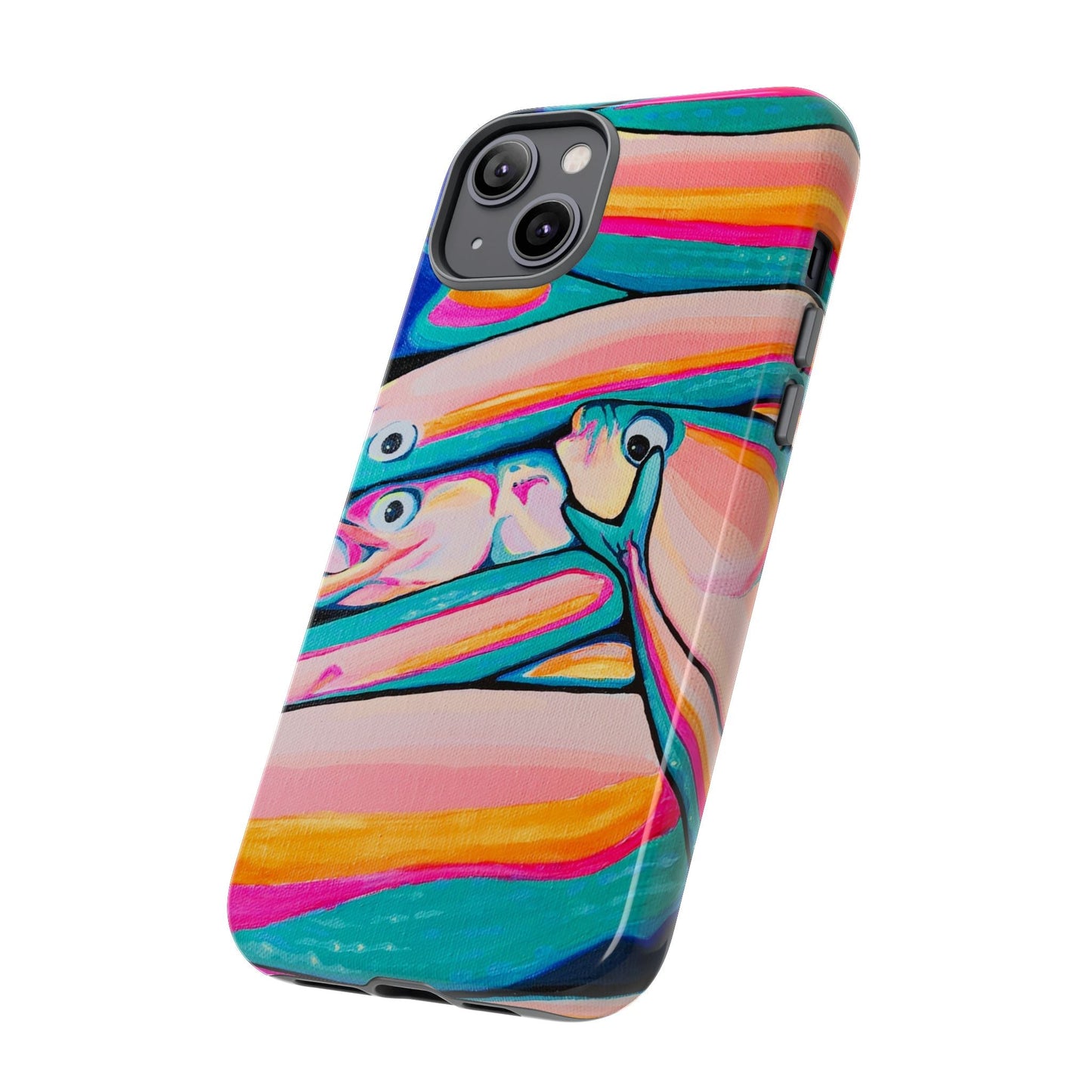 Neon Fish Tough Phone Case