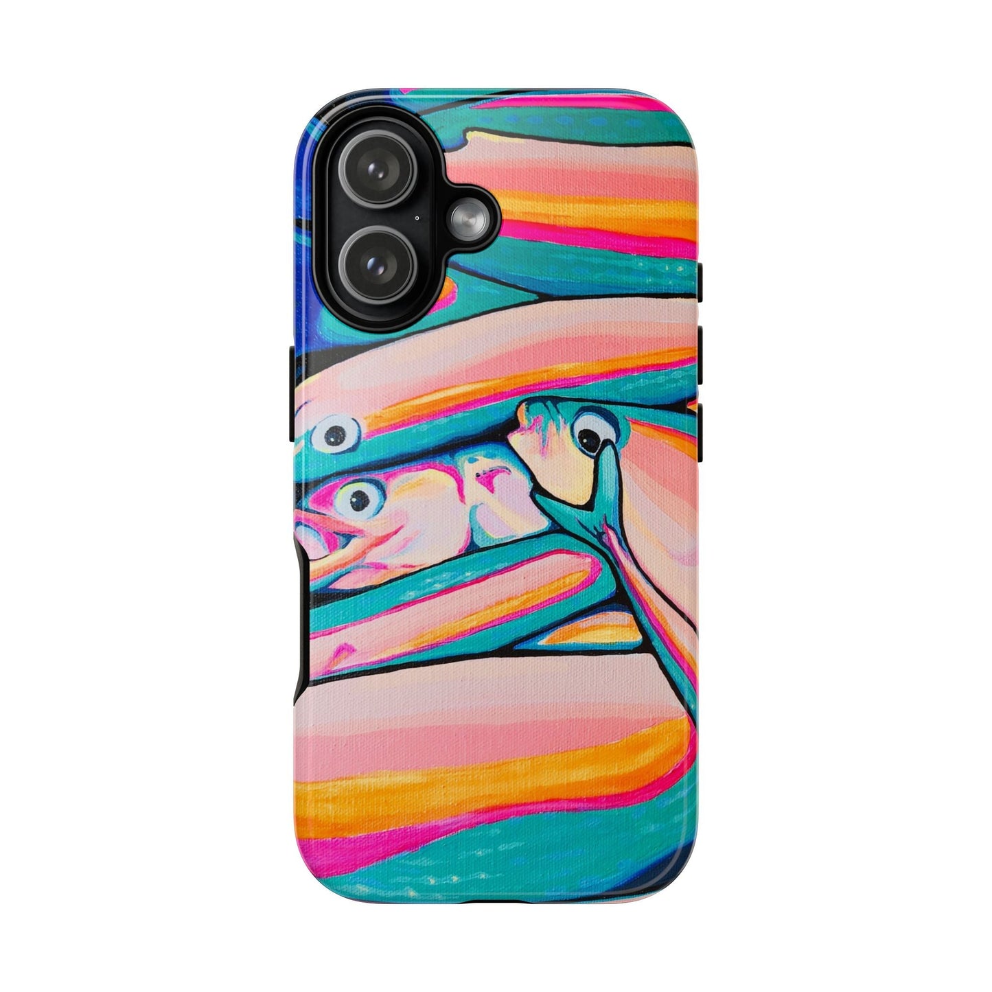 Neon Fish Tough Phone Case