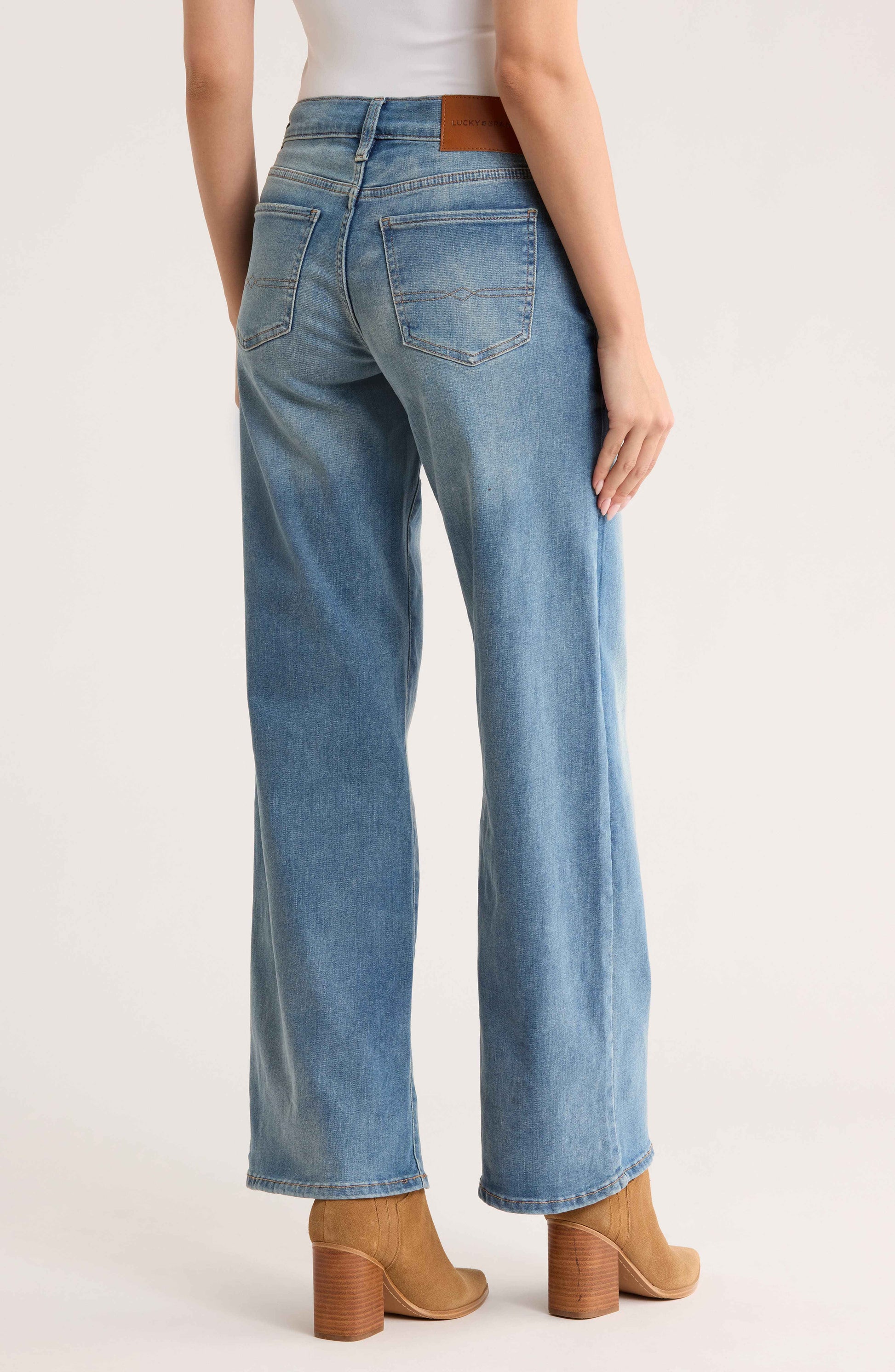 [147959-973] WOMENS LUCKY BRAND MID RISE SWEET WIDE LEG - FAIRMONT