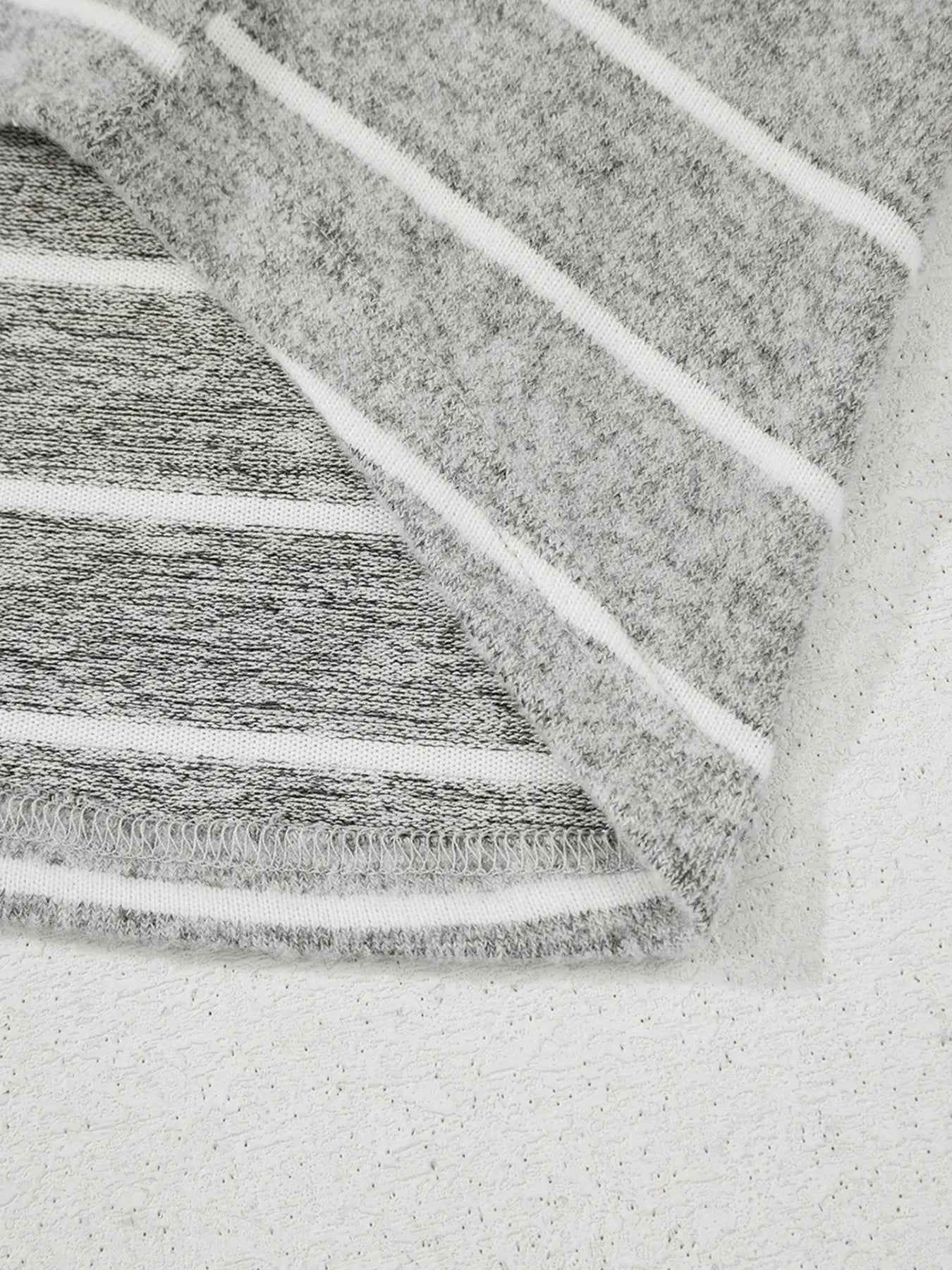 Striped Dolman Sleeve Drop Shoulder Top