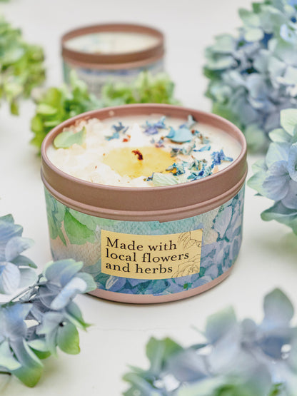 BY THE SEA Hydrangea Sea Salt Candle