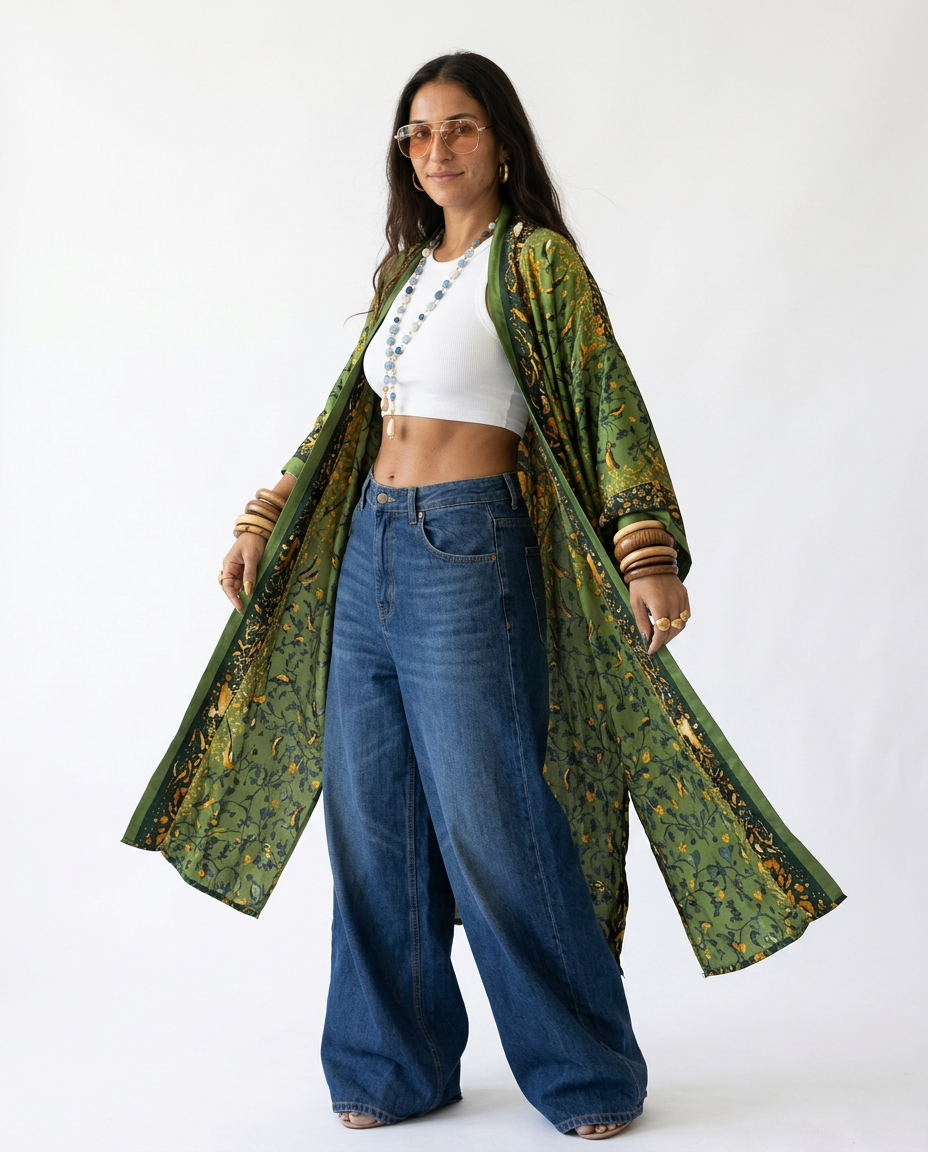 Liberated Printed Boho Kaftan