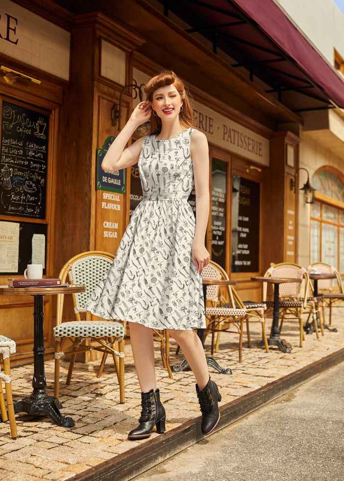 Flower Parts Vintage Dress