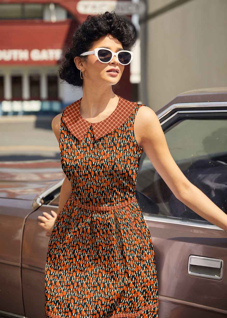 Mushroom Collared Dress