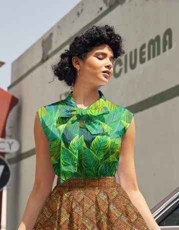 Leaves Bow Top