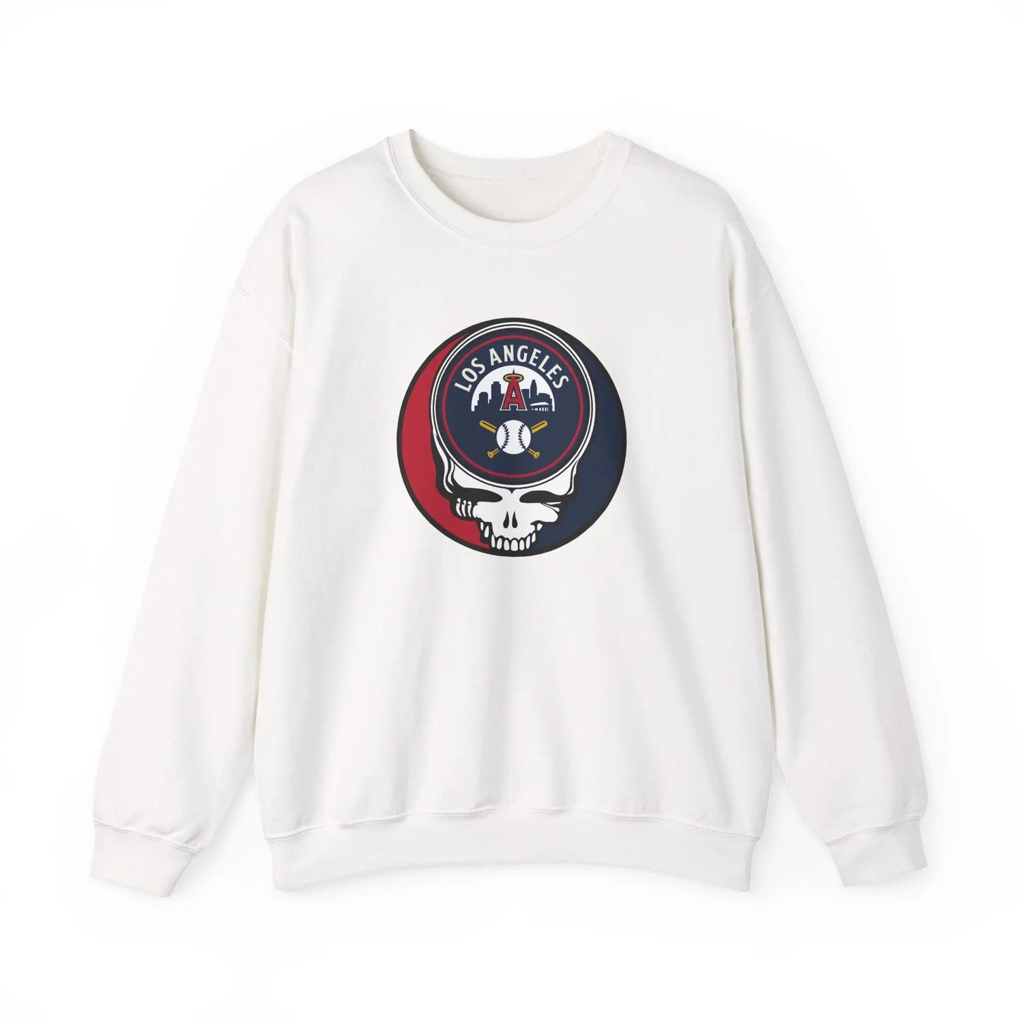 Los Angeles Angels Original Stealie Grateful Dead Crewneck Grateful Dead Sweatshirt