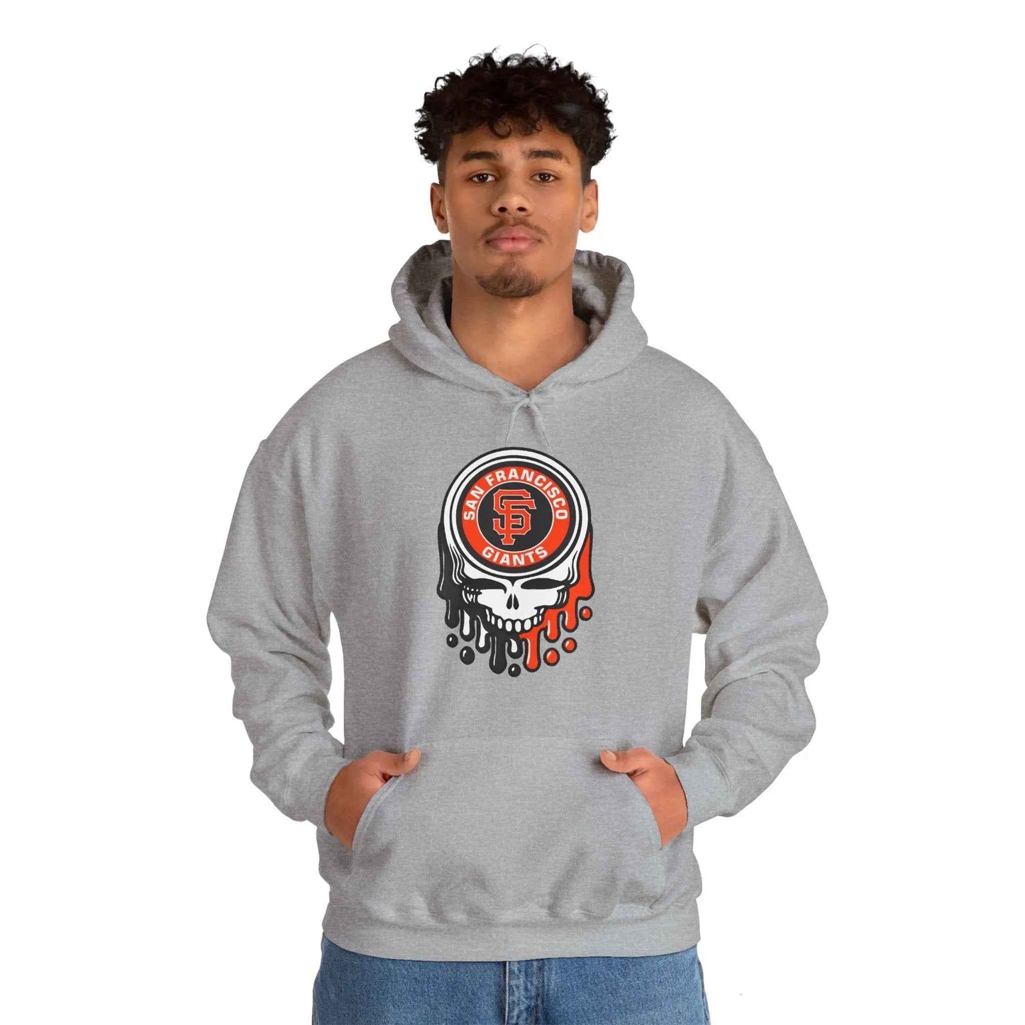 San Francisco Giants Logo Dripping Stealie Grateful Dead Hoodie