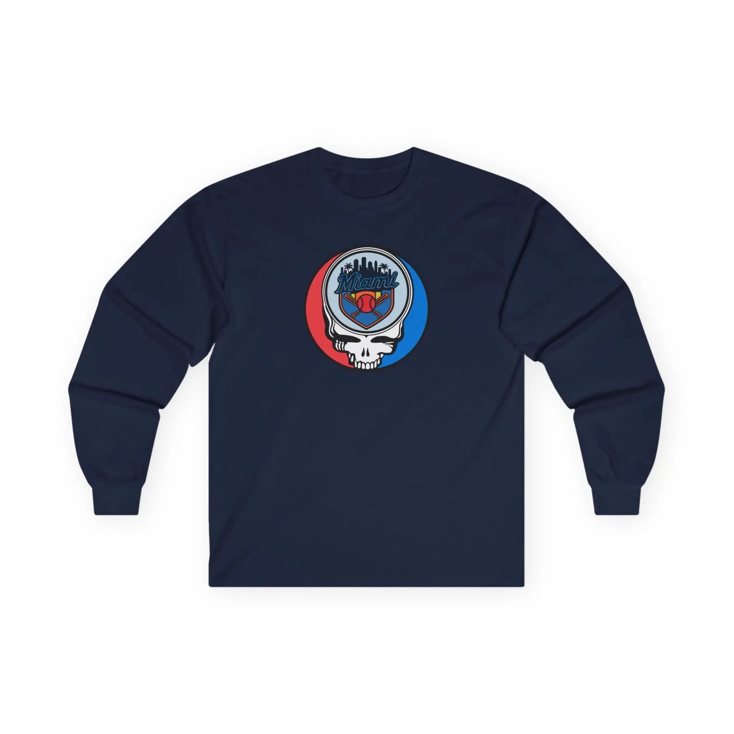 Miami Marlins Original Stealie Long Sleeve T-Shirt