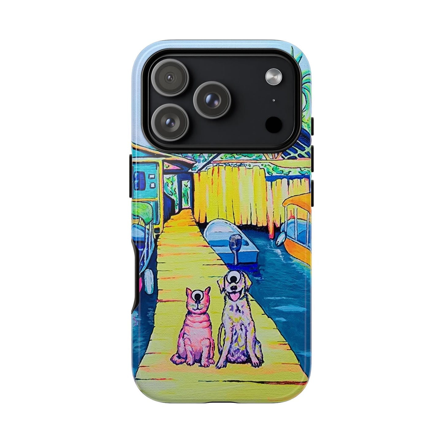 Cyclops Cat and Dog in Bocas Tough Phone Case