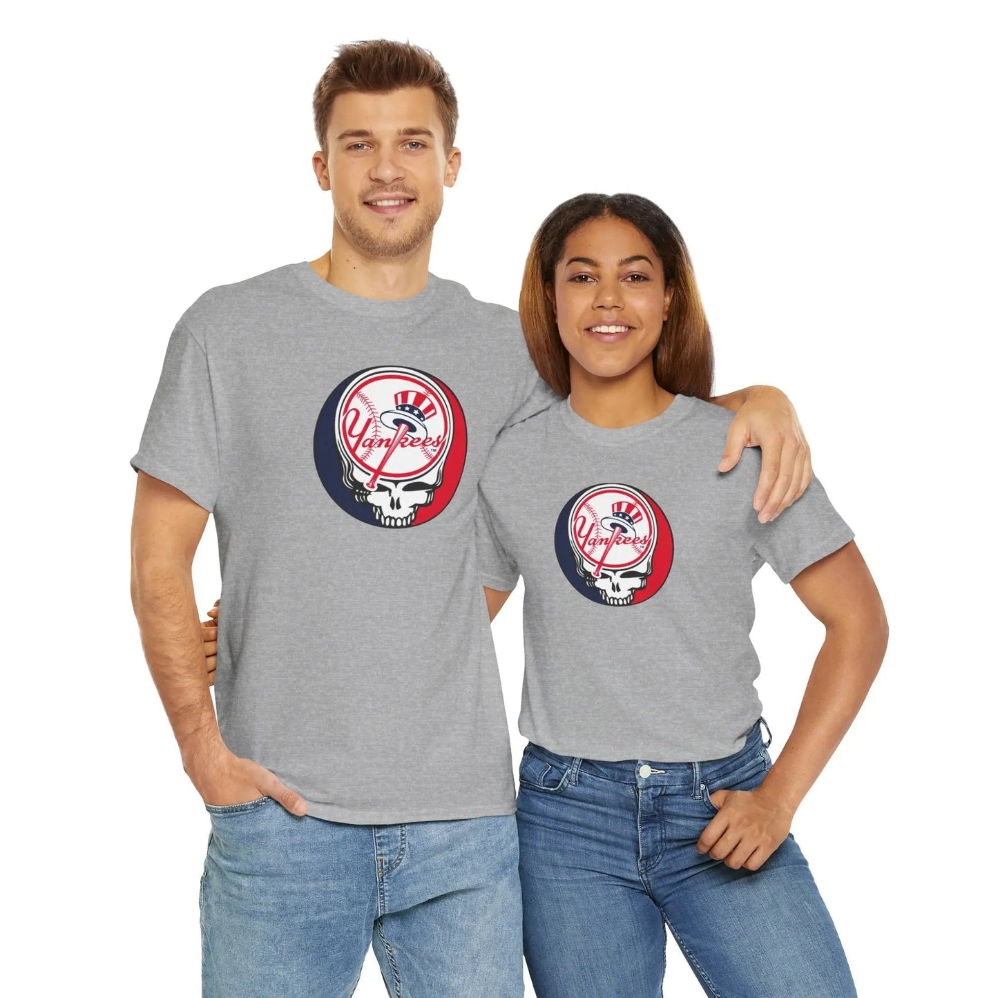 New York Yankees Logo Stealie Grateful Dead T-Shirt