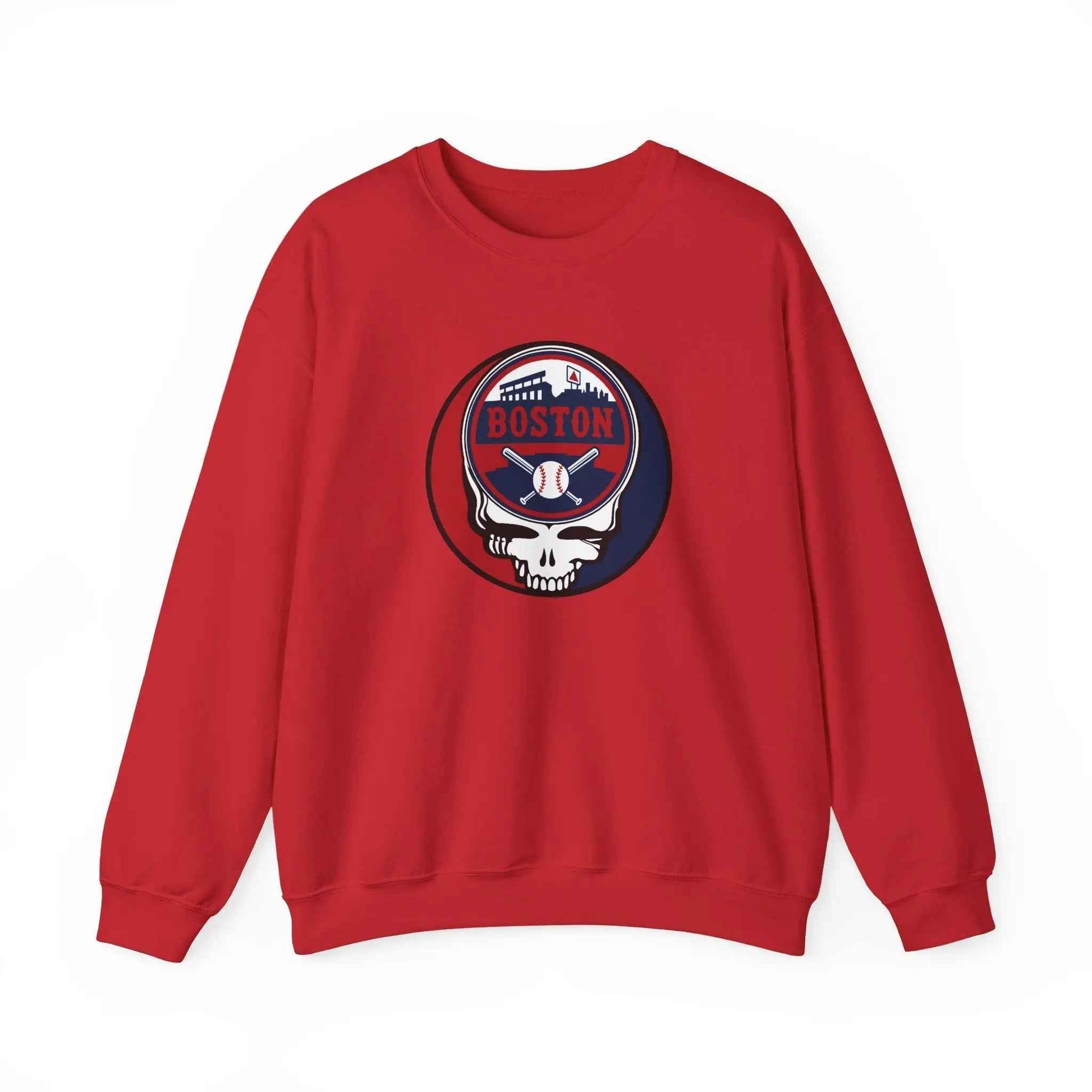 Boston Red Sox Original Stealie Grateful Dead Crewneck Grateful Dead Sweatshirt