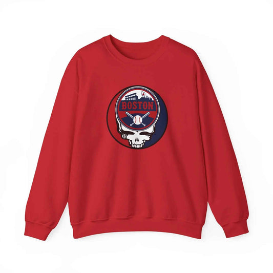 Boston Red Sox Original Stealie Grateful Dead Crewneck Grateful Dead Sweatshirt
