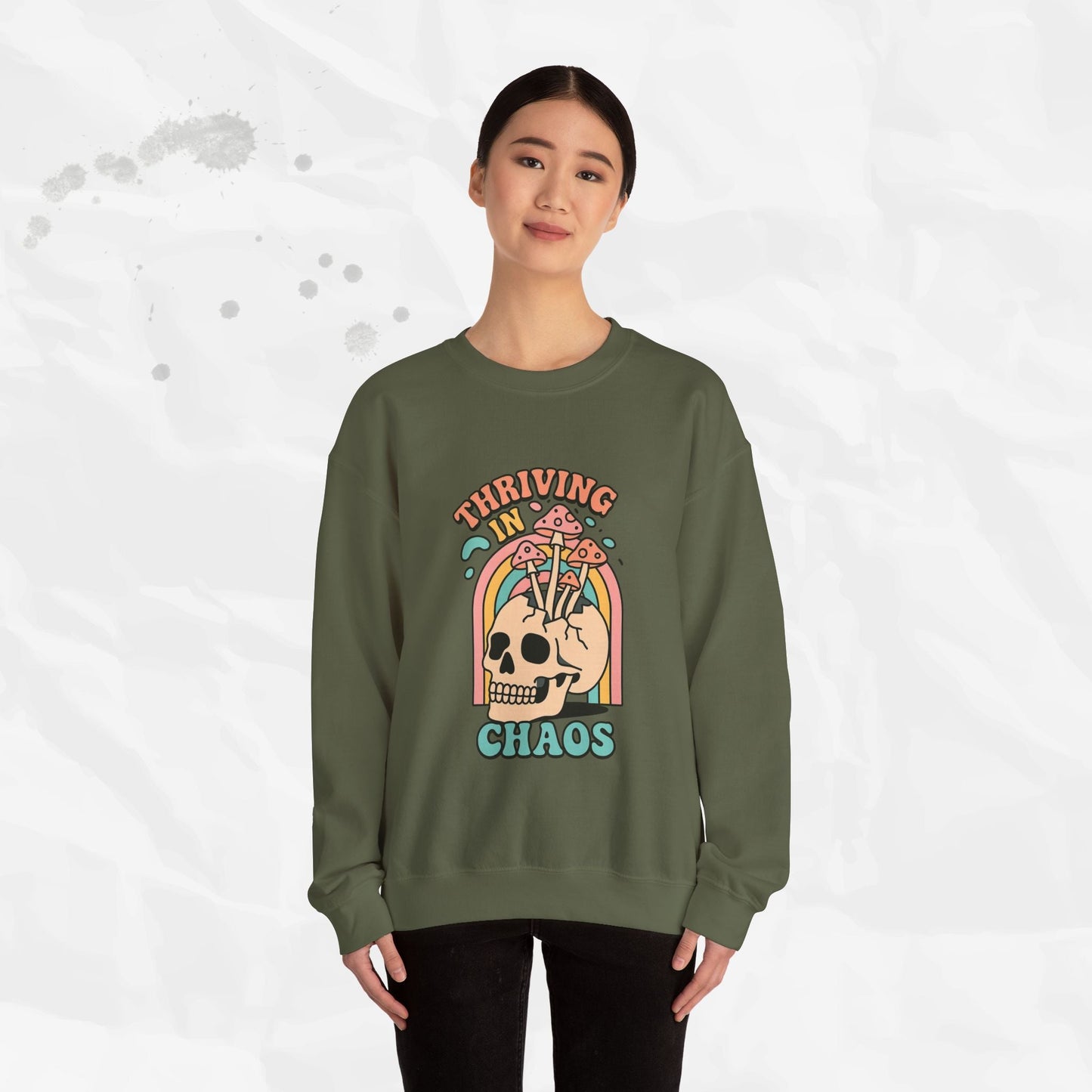 Thriving in Chaos – Crewneck Sweatshirt