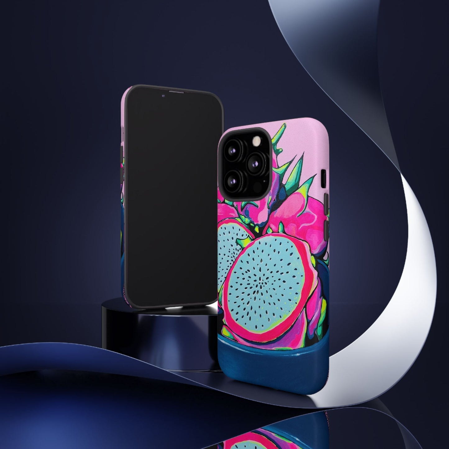 Neon Pink Dragon Fruit Tough Phone Case