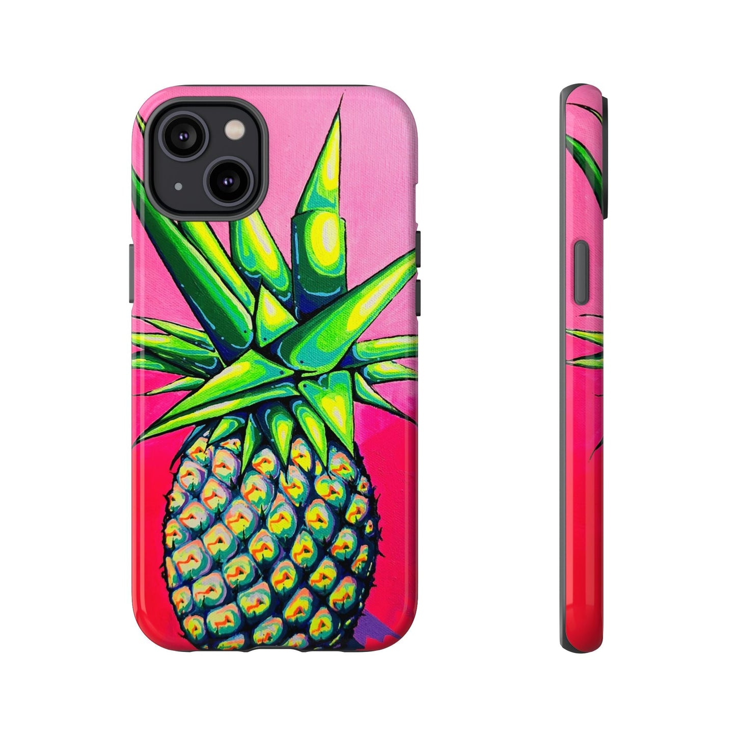 Neon Pineapple Tough Phone Case