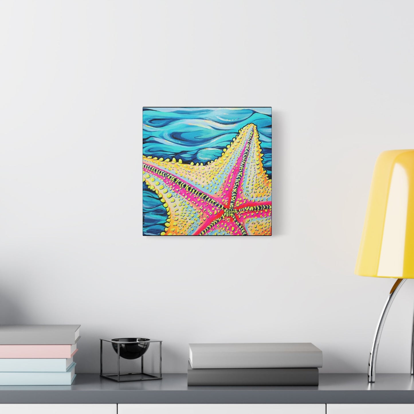 Starfish Beach Bocas Original Canvas Art Print, Gift, Unique Wall Decor