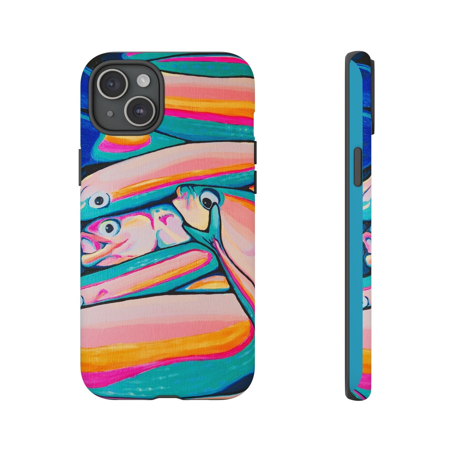 Neon Fish Tough Phone Case