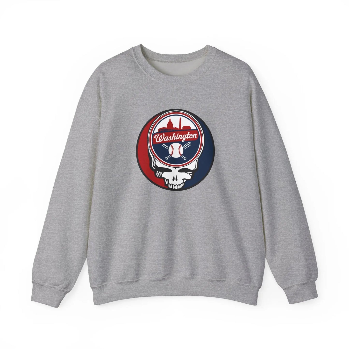 Washington Nationals Original Stealie Grateful Dead Crewneck Grateful Dead Sweatshirt