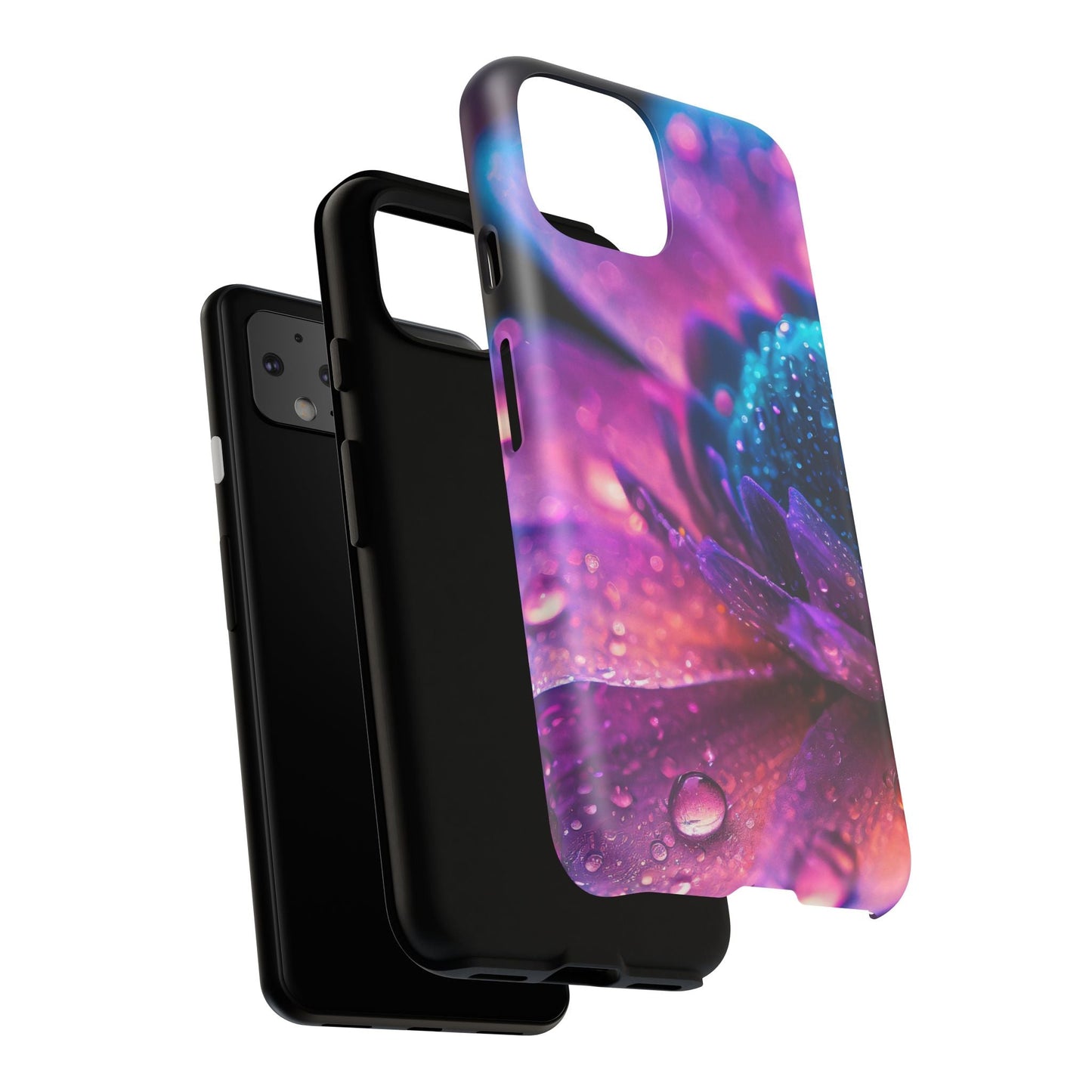 Vibrant Blue And Purple Flower Tough Phone Case