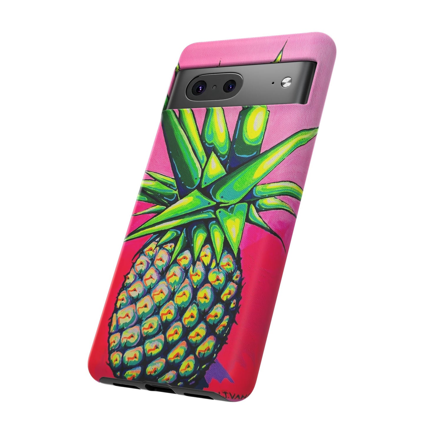 Neon Pineapple Tough Phone Case