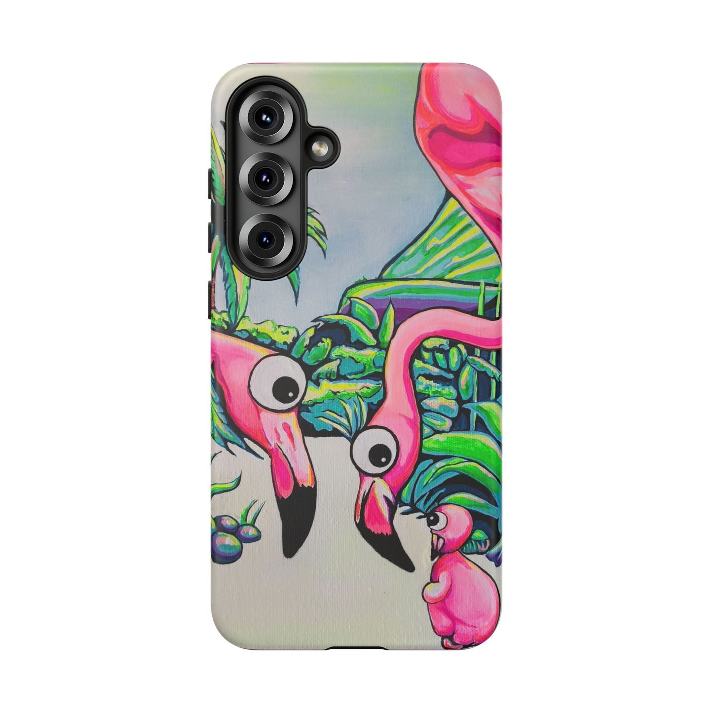 Cyclops Flamingo Family Tough Phone Case