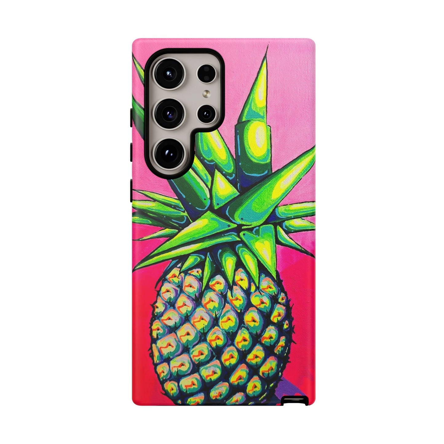 Neon Pineapple Tough Phone Case