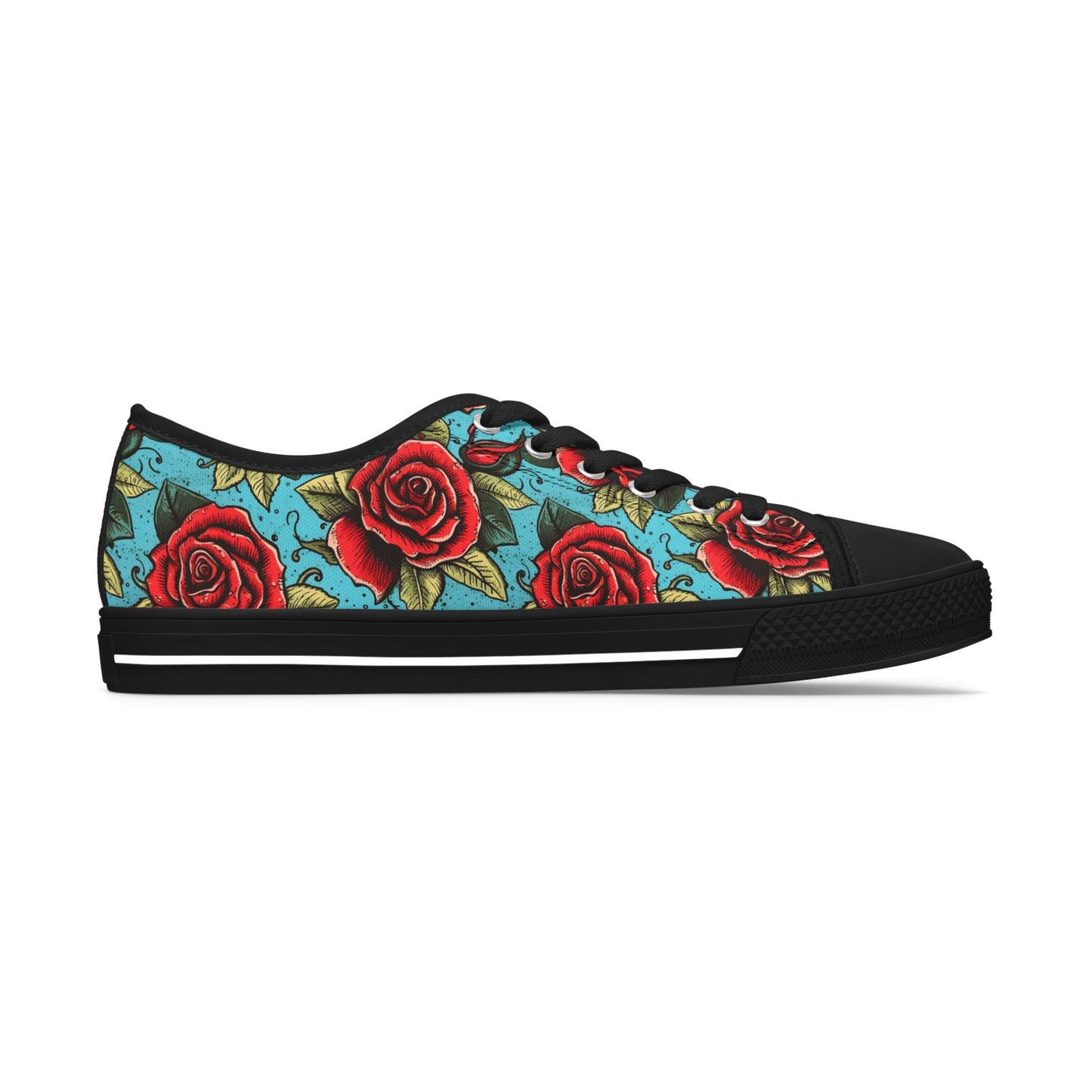 Rose Tattoo Low Top Sneakers