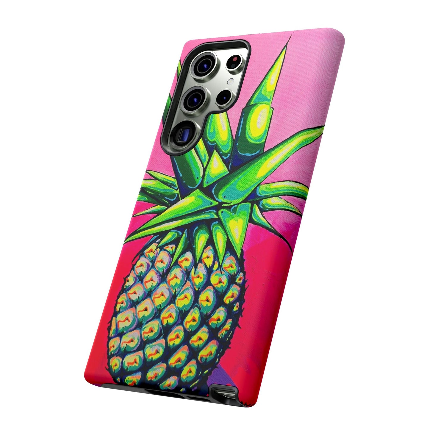 Neon Pineapple Tough Phone Case