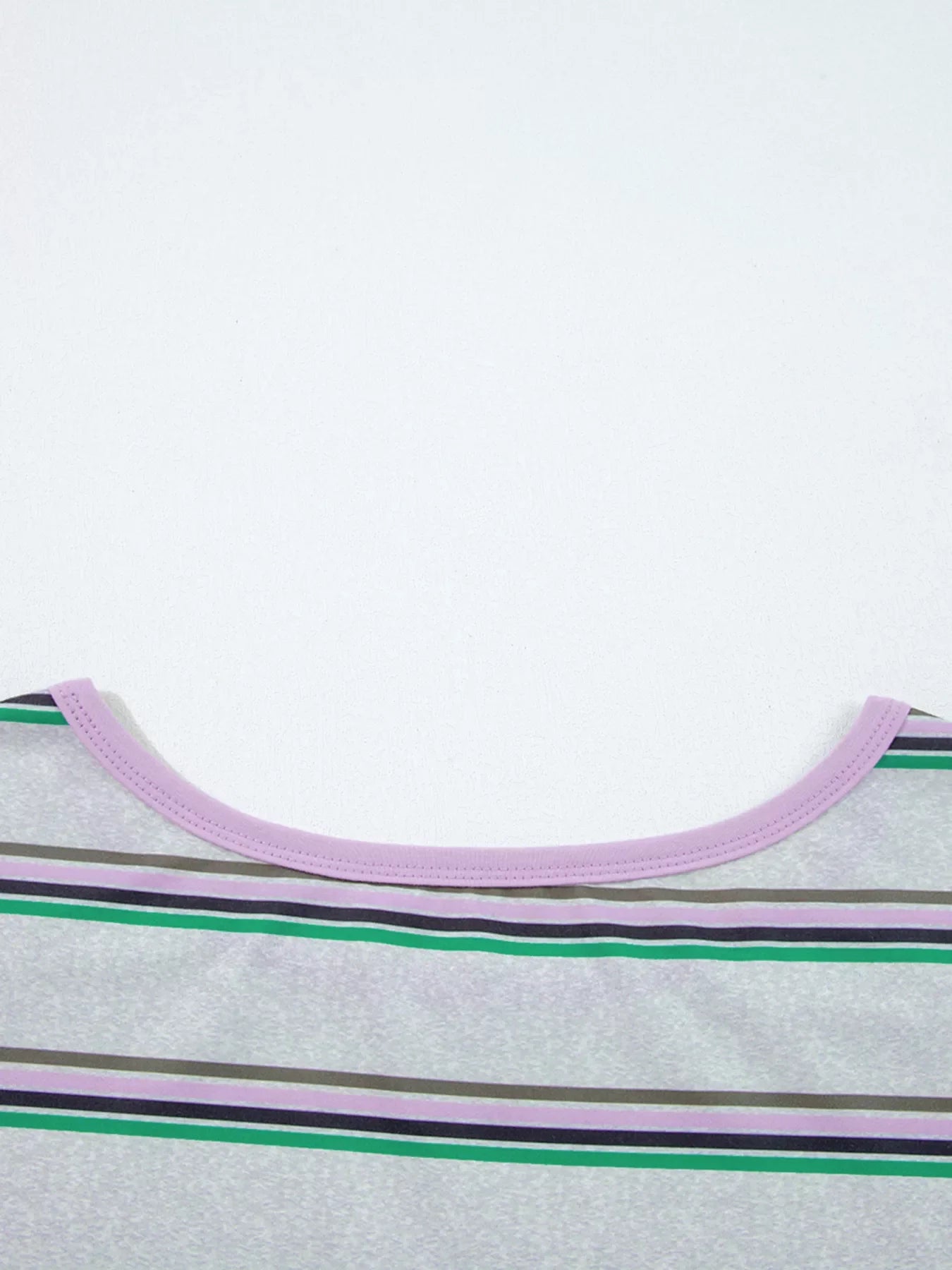 Casual Striped Oversize Drop Shoulder Long Sleeve Top