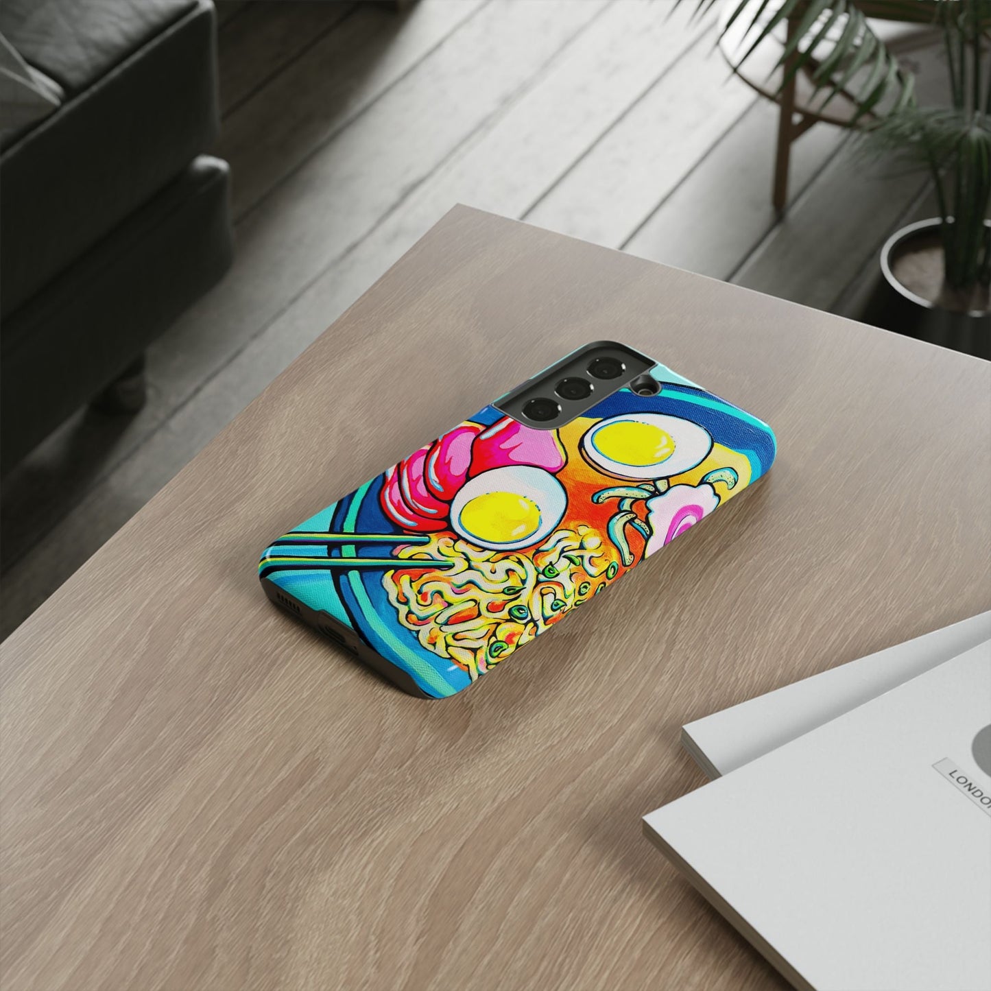 Neon Ramen Tough Phone Case