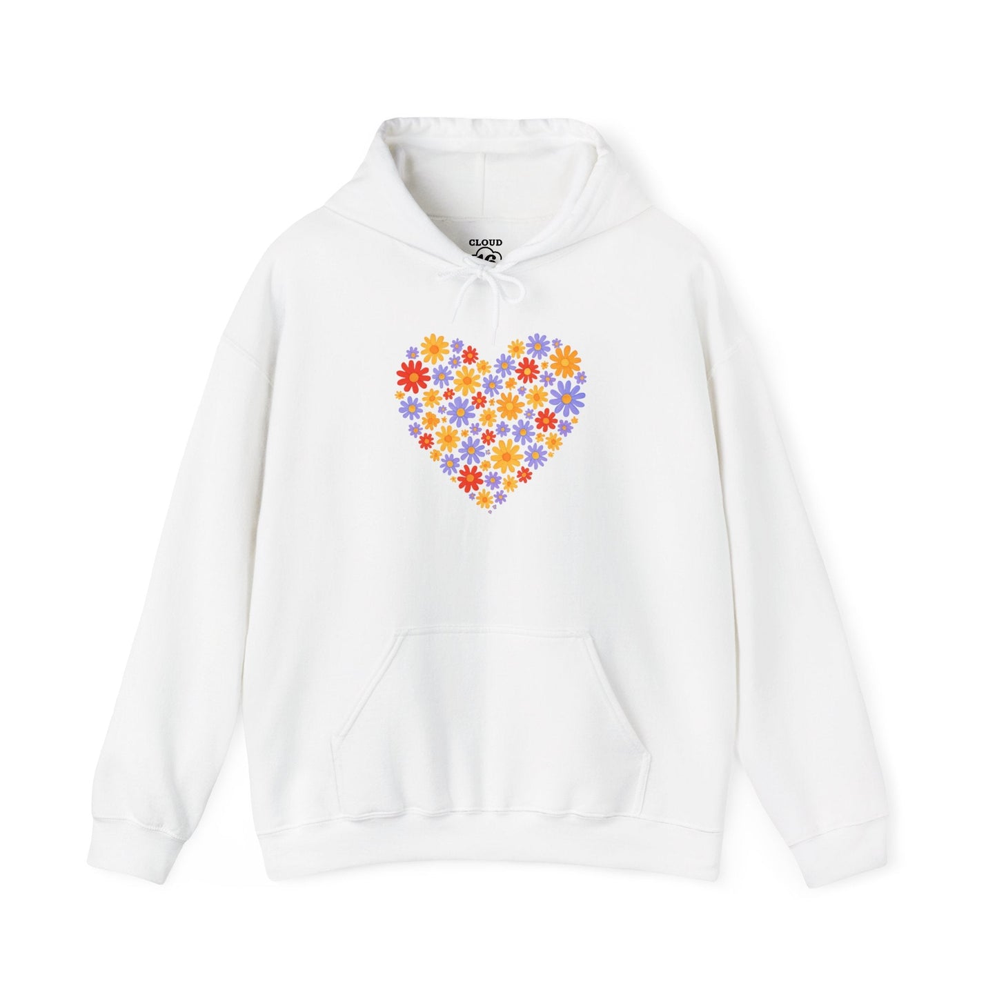 Floral Heart Hoodie - Female Cozy Hoodie - Perfect Gift for Any Occasion