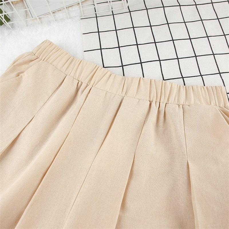 Comfortable Cotton and Linen Women's Fashion Pajama Set