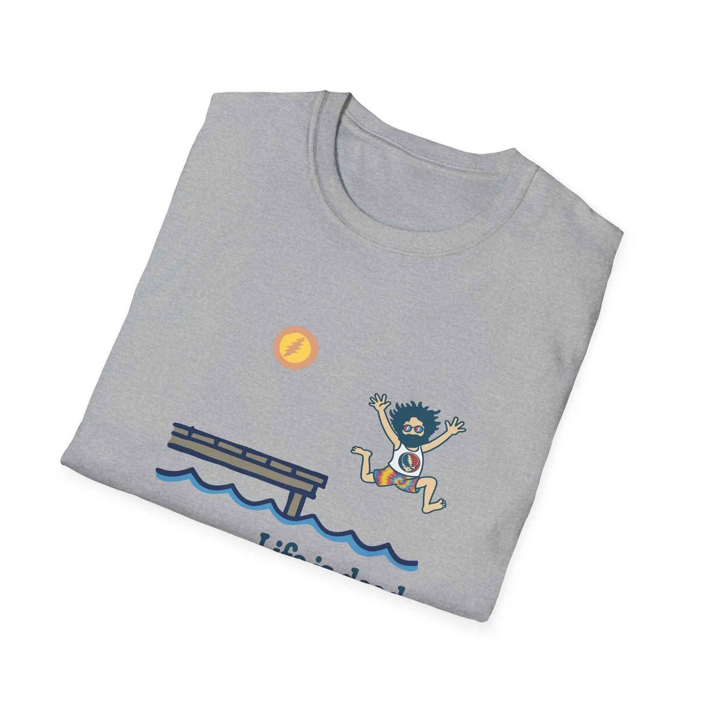 Life is dead.® Jerry's Playin' At the Lake Grateful Dead T-Shirt