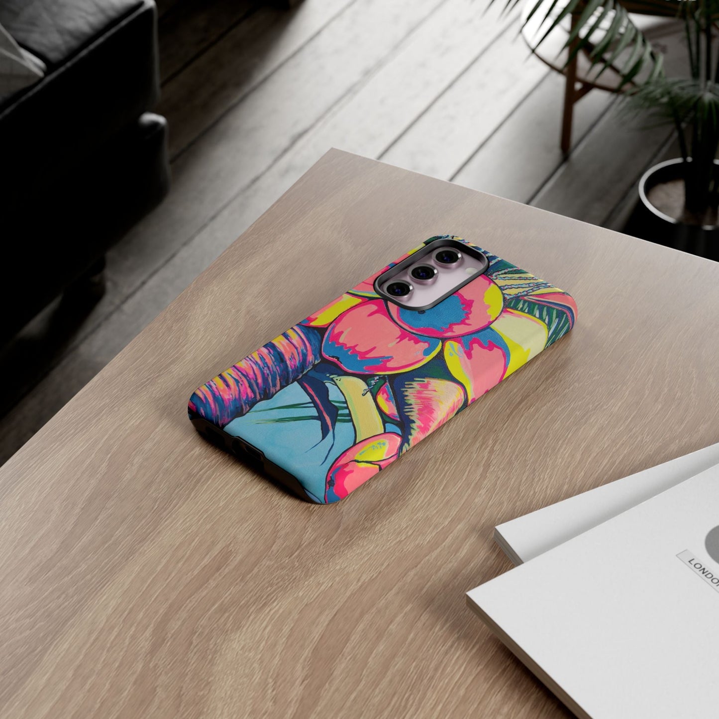 Neon Coconuts Tough Phone Case