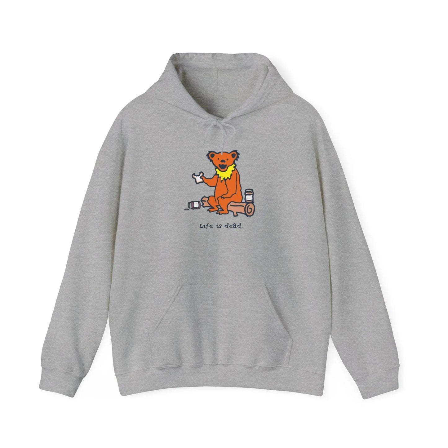 Life is dead.® Snackin' Bear Grateful Dead Hoodie
