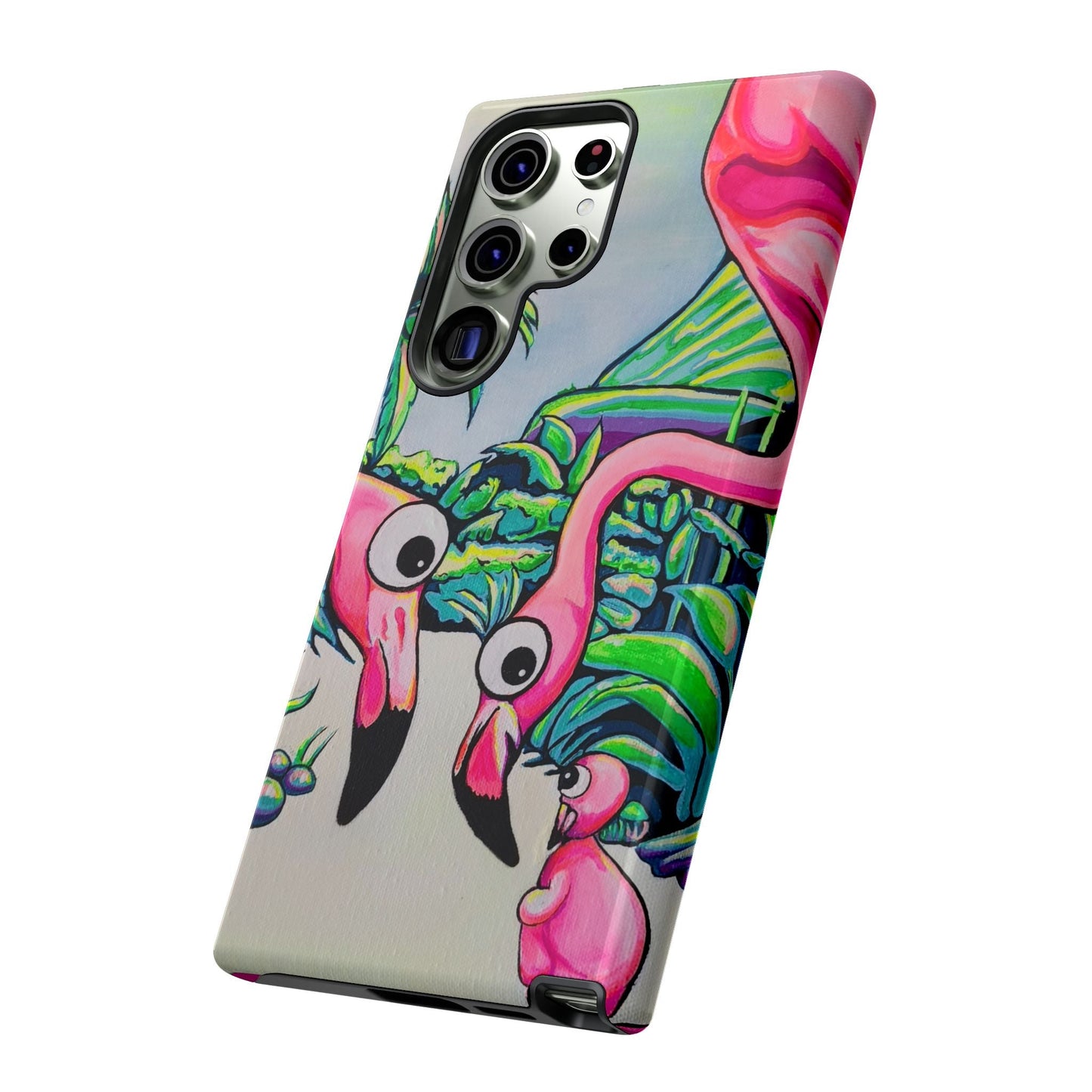 Cyclops Flamingo Family Tough Phone Case