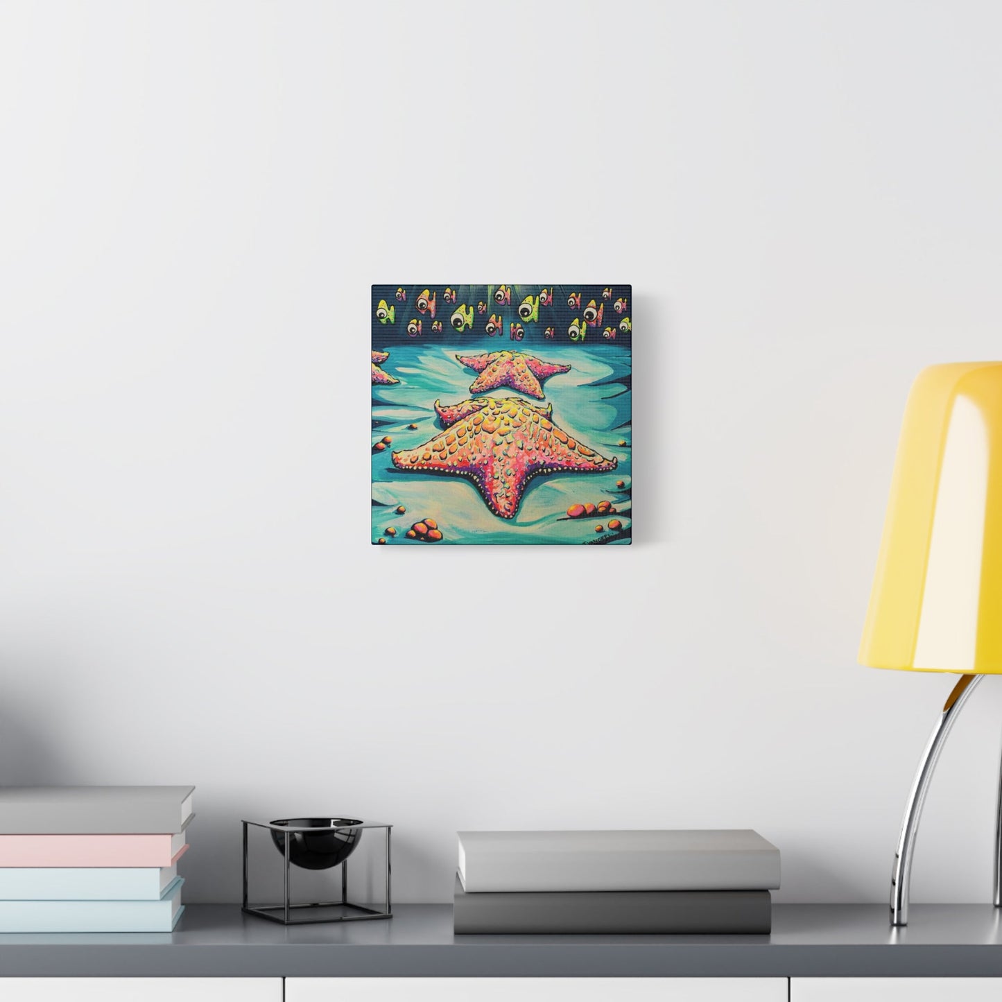 Cyclops Starfish Canvas Print, Original Artist Design, Home Decor, Wall Art