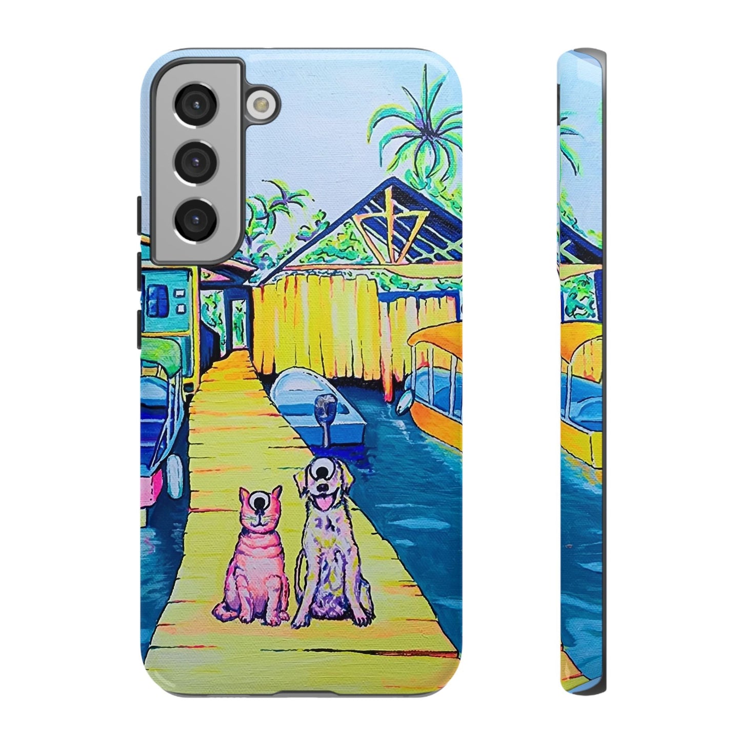 Cyclops Cat and Dog in Bocas Tough Phone Case